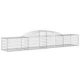 Arched Gabion Baskets 10 pcs 300x50x40/60 cm Galvanised Iron