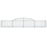 Arched Gabion Baskets 10 pcs 300x50x40/60 cm Galvanised Iron