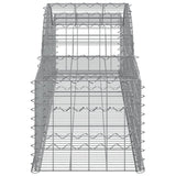 Arched Gabion Baskets 10 pcs 300x50x40/60 cm Galvanised Iron