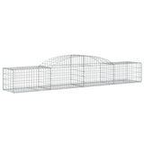 Arched Gabion Baskets 11 pcs 300x50x40/60 cm Galvanised Iron