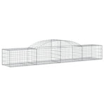 Arched Gabion Baskets 12 pcs 300x50x40/60 cm Galvanised Iron