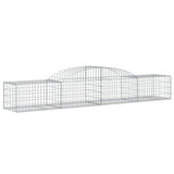 Arched Gabion Baskets 12 pcs 300x50x40/60 cm Galvanised Iron - Side View