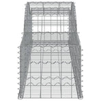 Arched Gabion Baskets 12 pcs 300x50x40/60 cm Galvanised Iron