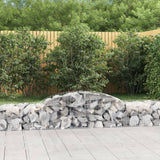 Arched Gabion Baskets 12 pcs 300x50x40/60 cm Galvanised Iron