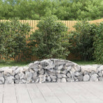 Arched Gabion Baskets 12 pcs 300x50x40/60 cm Galvanised Iron