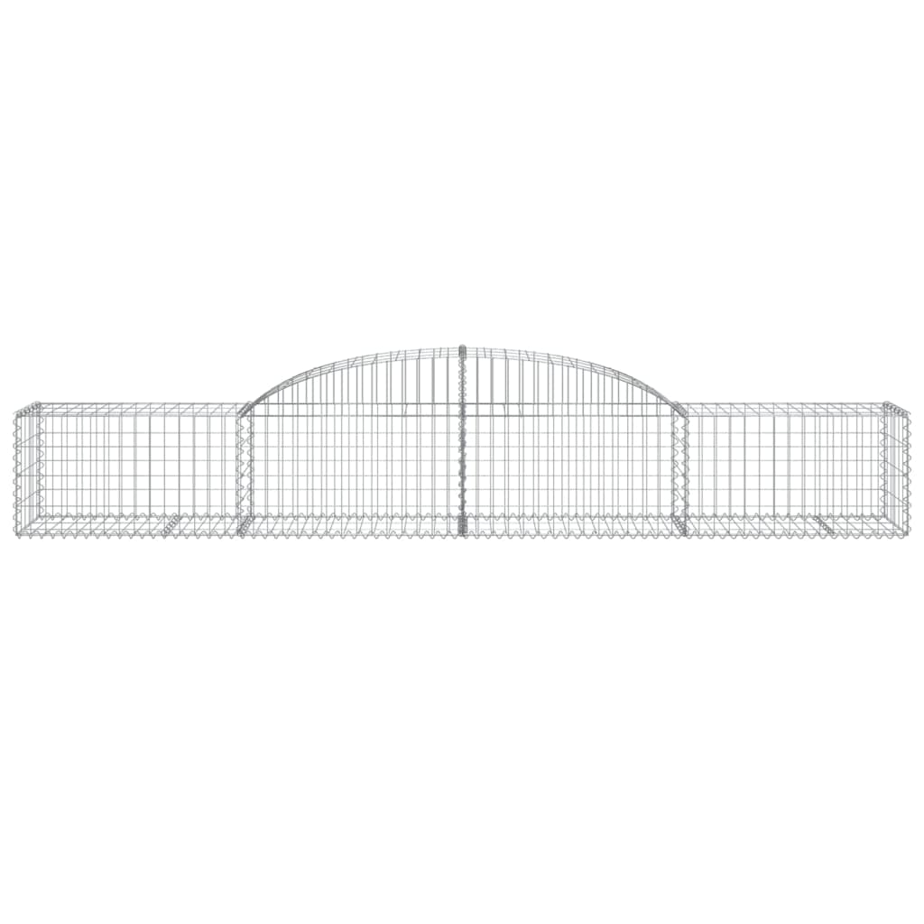 Arched Gabion Baskets 13 pcs 300x50x40/60 cm Galvanised Iron