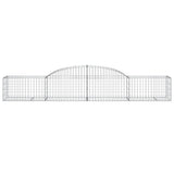 Arched Gabion Baskets 17 pcs 300x50x40/60 cm Galvanised Iron