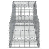 Arched Gabion Baskets 17 pcs 300x50x40/60 cm Galvanised Iron