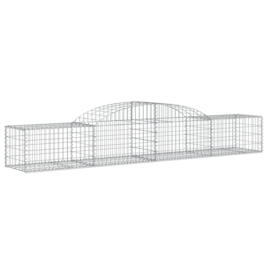 Arched Gabion Baskets 25 pcs 300x50x40/60 cm Galvanised Iron