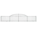 Arched Gabion Baskets 25 pcs 300x50x40/60 cm Galvanised Iron
