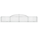 Arched Gabion Baskets 25 pcs 300x50x40/60 cm Galvanised Iron
