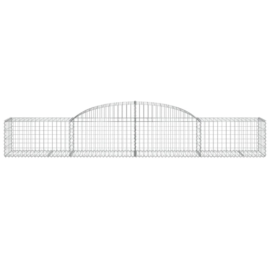 Arched Gabion Baskets 25 pcs 300x50x40/60 cm Galvanised Iron