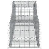 Arched Gabion Baskets 25 pcs 300x50x40/60 cm Galvanised Iron - 45-Degree Angle