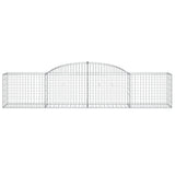 Arched Gabion Baskets 6 pcs 300x50x60/80 cm Galvanised Iron
