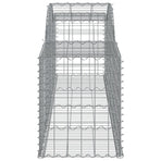 Arched Gabion Baskets 9 pcs 300x50x60/80 cm Galvanised Iron