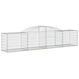 Arched Gabion Baskets 10 pcs 300x50x60/80 cm Galvanised Iron