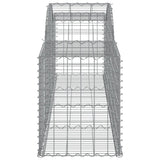 Arched Gabion Baskets 10 pcs 300x50x60/80 cm Galvanised Iron