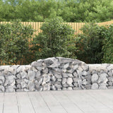 Arched Gabion Baskets 15 pcs 300x50x60/80 cm Galvanised Iron