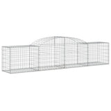 Arched Gabion Baskets 17 pcs 300x50x60/80 cm Galvanised Iron