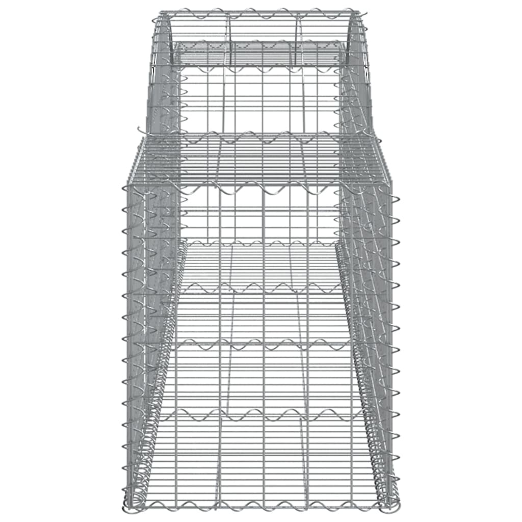 Arched Gabion Baskets 25 pcs 300x50x60/80 cm Galvanised Iron