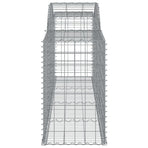 Arched Gabion Baskets 9 pcs 300x50x80/100 cm Galvanised Iron