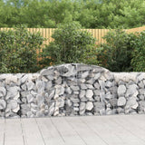 Arched Gabion Baskets 9 pcs 300x50x80/100 cm Galvanised Iron