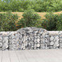 Arched Gabion Baskets 9 pcs 300x50x80/100 cm Galvanised Iron