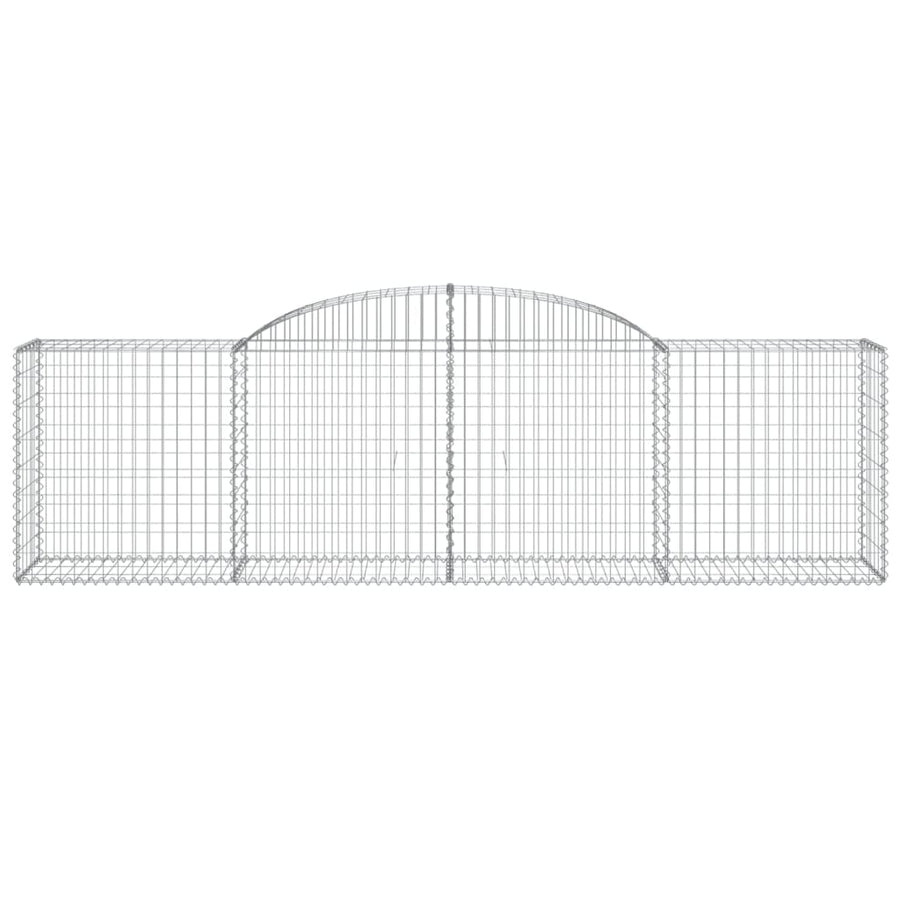 Arched Gabion Baskets 11 pcs 300x50x80/100 cm Galvanised Iron