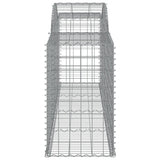 Arched Gabion Baskets 11 pcs 300x50x80/100 cm Galvanised Iron
