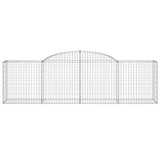 Arched Gabion Baskets 17 pcs 300x50x80/100 cm Galvanised Iron