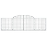 Arched Gabion Baskets 20 pcs 300x50x80/100 cm Galvanised Iron