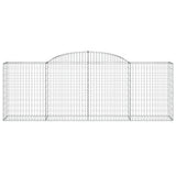 Arched Gabion Baskets 4 pcs 300x50x100/120 cm Galvanised Iron