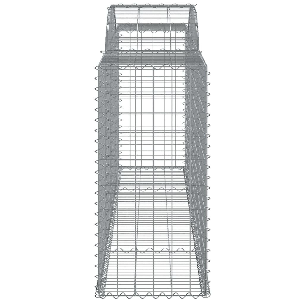 Arched Gabion Baskets 13 pcs 300x50x100/120 cm Galvanised Iron