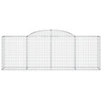 Arched Gabion Baskets 15 pcs 300x50x100/120 cm Galvanised Iron