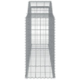 Arched Gabion Baskets 15 pcs 300x50x100/120 cm Galvanised Iron