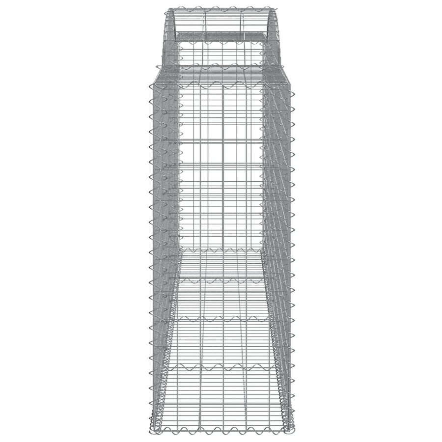 Arched Gabion Baskets 3 pcs 300x50x120/140 cm Galvanised Iron