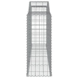 Arched Gabion Baskets 4 pcs 300x50x120/140 cm Galvanised Iron