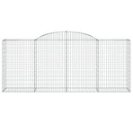 Arched Gabion Baskets 7 pcs 300x50x120/140 cm Galvanised Iron