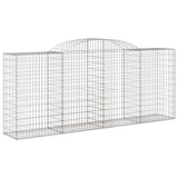 Arched Gabion Baskets 8 pcs 300x50x120/140 cm Galvanised Iron