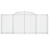 Arched Gabion Baskets 9 pcs 300x50x120/140 cm Galvanised Iron