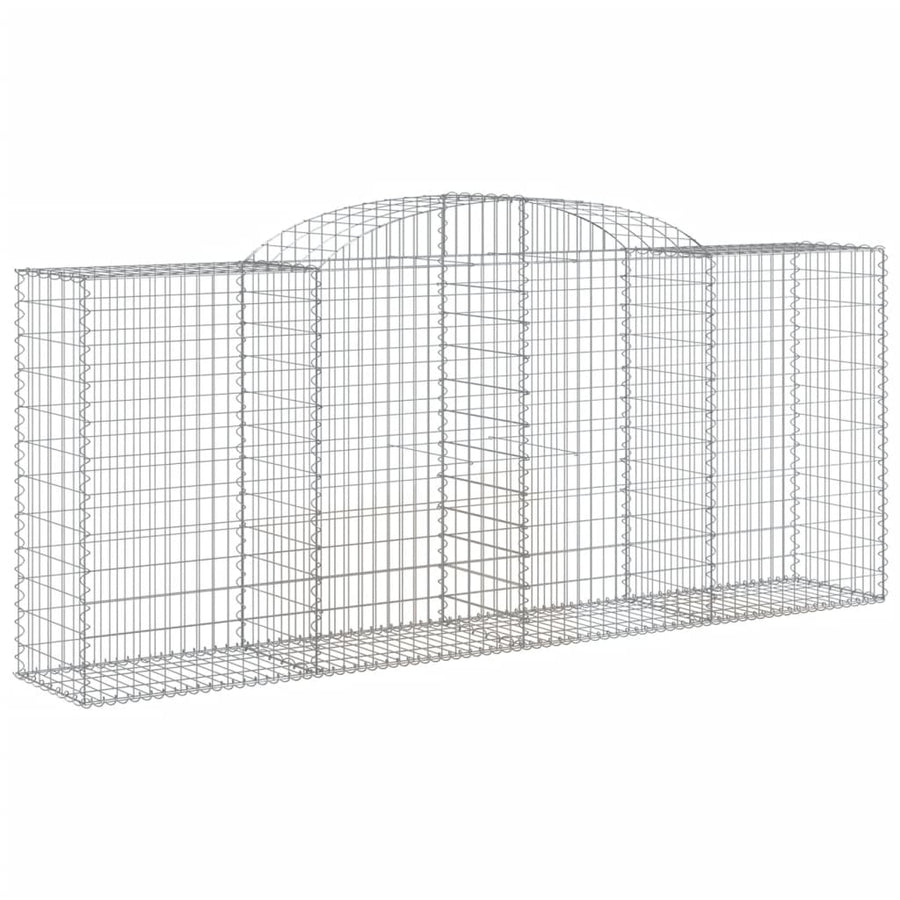 Arched Gabion Baskets 12 pcs 300x50x120/140 cm Galvanised Iron