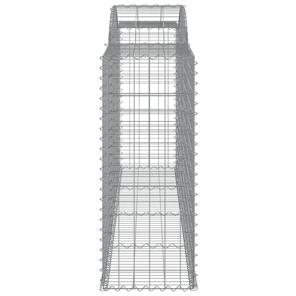 Arched Gabion Baskets 12 pcs 300x50x120/140 cm Galvanised Iron