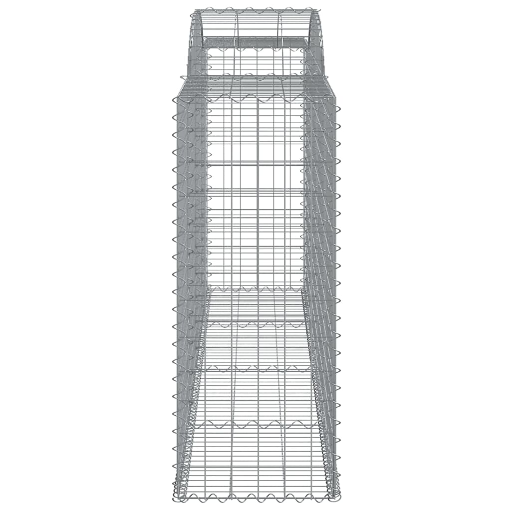 Arched Gabion Baskets 13 pcs 300x50x120/140 cm Galvanised Iron