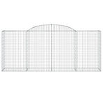 Arched Gabion Baskets 15 pcs 300x50x120/140 cm Galvanised Iron