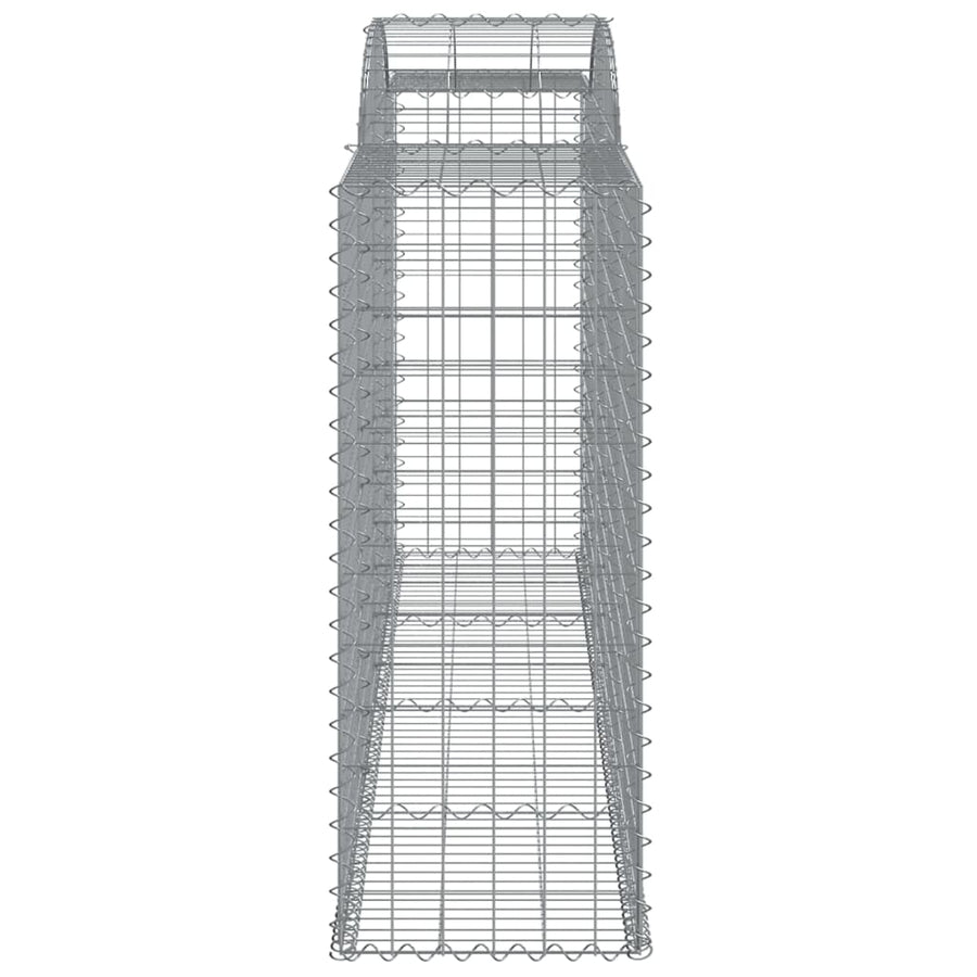 Arched Gabion Baskets 15 pcs 300x50x120/140 cm Galvanised Iron