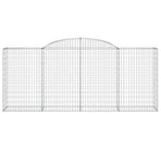 Arched Gabion Baskets 17 pcs 300x50x120/140 cm Galvanised Iron