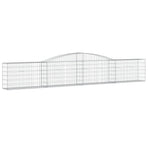 Arched Gabion Baskets 5 pcs 400x30x60/80 cm Galvanised Iron