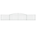 Arched Gabion Baskets 5 pcs 400x30x60/80 cm Galvanised Iron