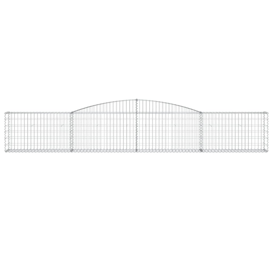 Arched Gabion Baskets 5 pcs 400x30x60/80 cm Galvanised Iron