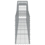 Arched Gabion Baskets 5 pcs 400x30x60/80 cm Galvanised Iron